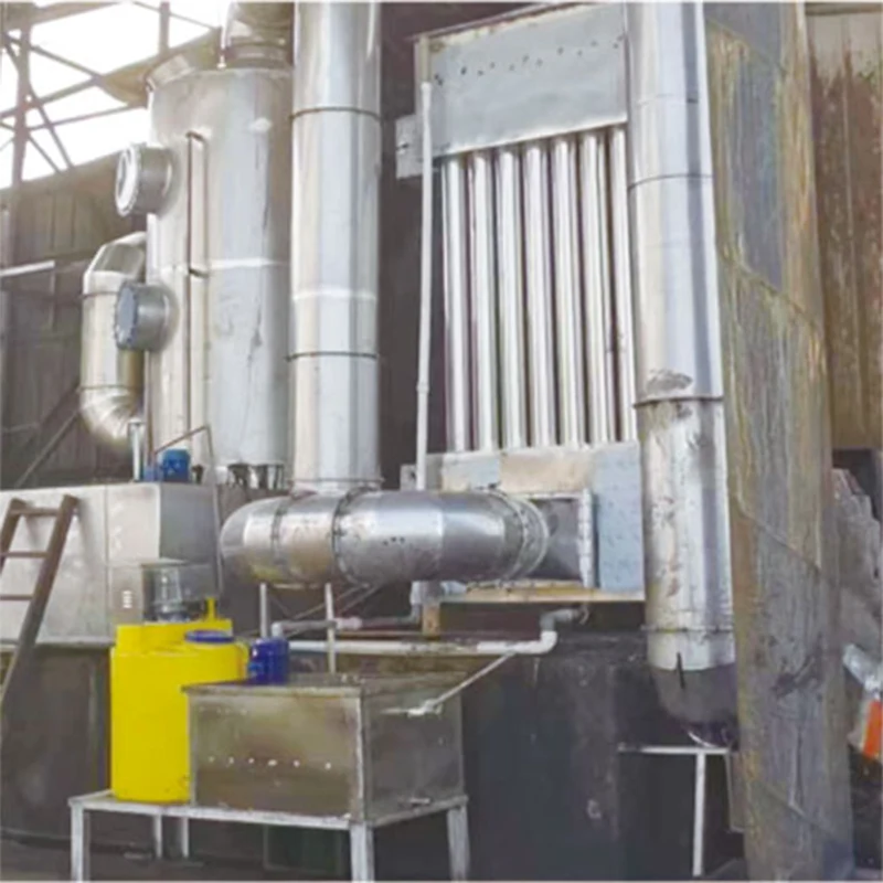 Biomassekedel spildgasbehandling