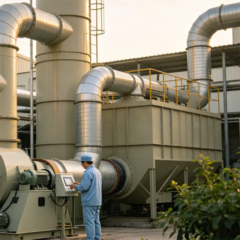 Behandling af organisk affaldsgas til varmehovedmaskiner